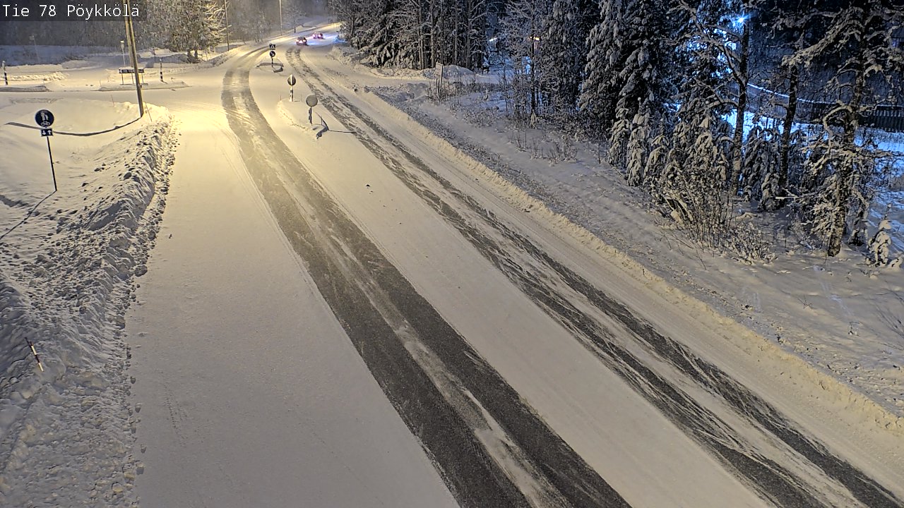 Weather Camera Image Väg 78 Rovaniemi, Pöykkölä, Rovaniemi, Lappi