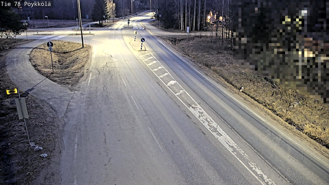 Weather Camera Image Road 78 Rovaniemi, Pöykkölä, Rovaniemi, Lappi