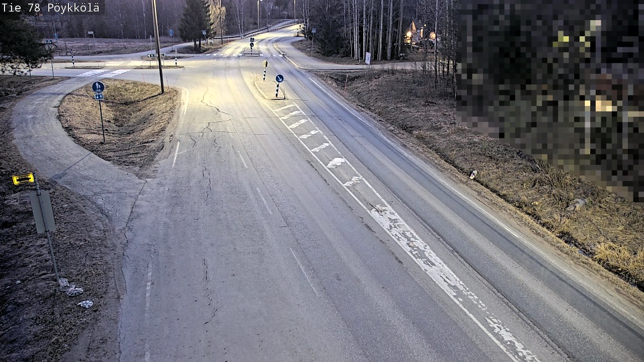 Weather Camera Image Road 78 Rovaniemi, Pöykkölä, Rovaniemi, Lappi
