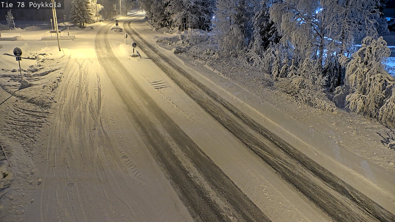 Kelikamerat Kuva Tie 78 Rovaniemi, Pöykkölä, Rovaniemi, Lappi
