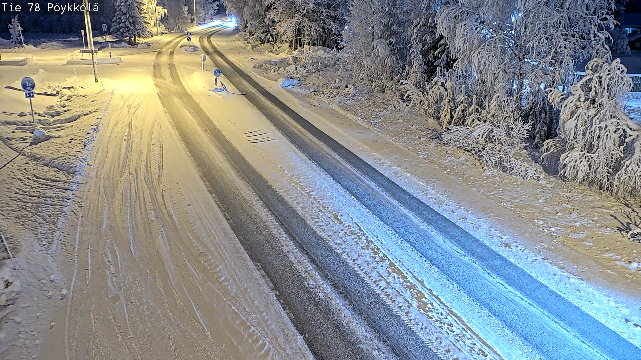 Kelikamerat Kuva Tie 78 Rovaniemi, Pöykkölä, Rovaniemi, Lappi