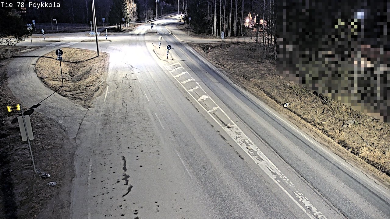 Weather Camera Image Väg 78 Rovaniemi, Pöykkölä, Rovaniemi, Lappi
