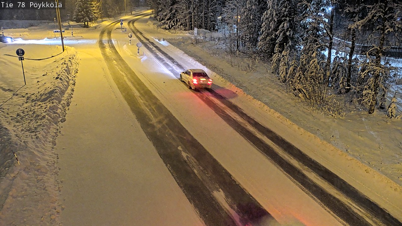 Weather Camera Image Väg 78 Rovaniemi, Pöykkölä, Rovaniemi, Lappi