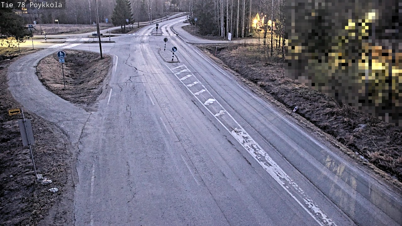 Weather Camera Image Road 78 Rovaniemi, Pöykkölä, Rovaniemi, Lappi