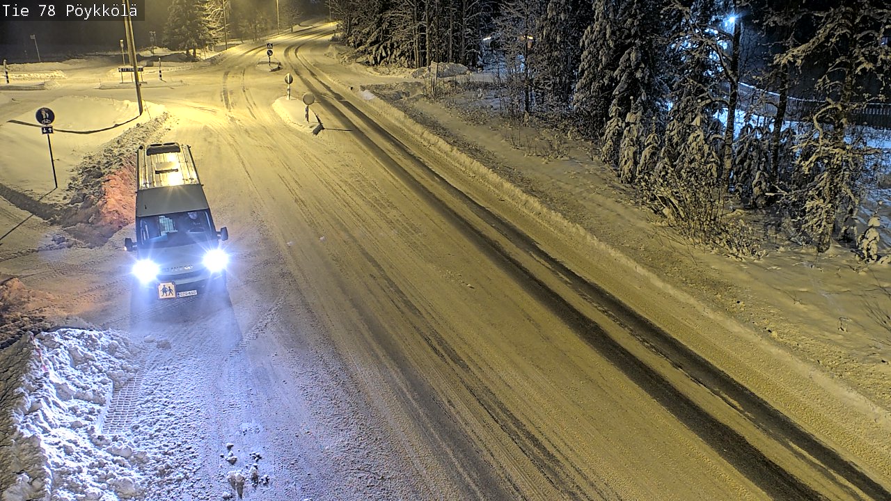 Weather Camera Image Väg 78 Rovaniemi, Pöykkölä, Rovaniemi, Lappi