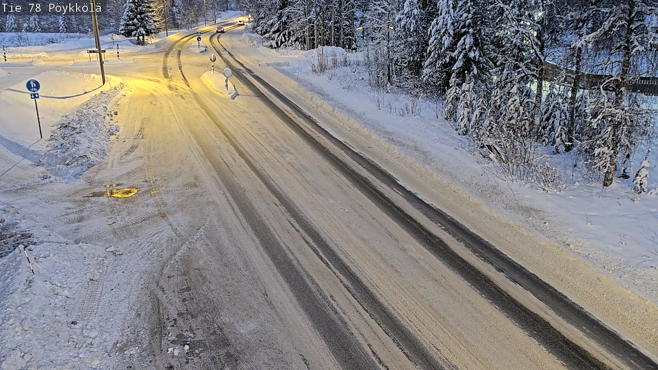 Weather Camera Image Väg 78 Rovaniemi, Pöykkölä, Rovaniemi, Lappi
