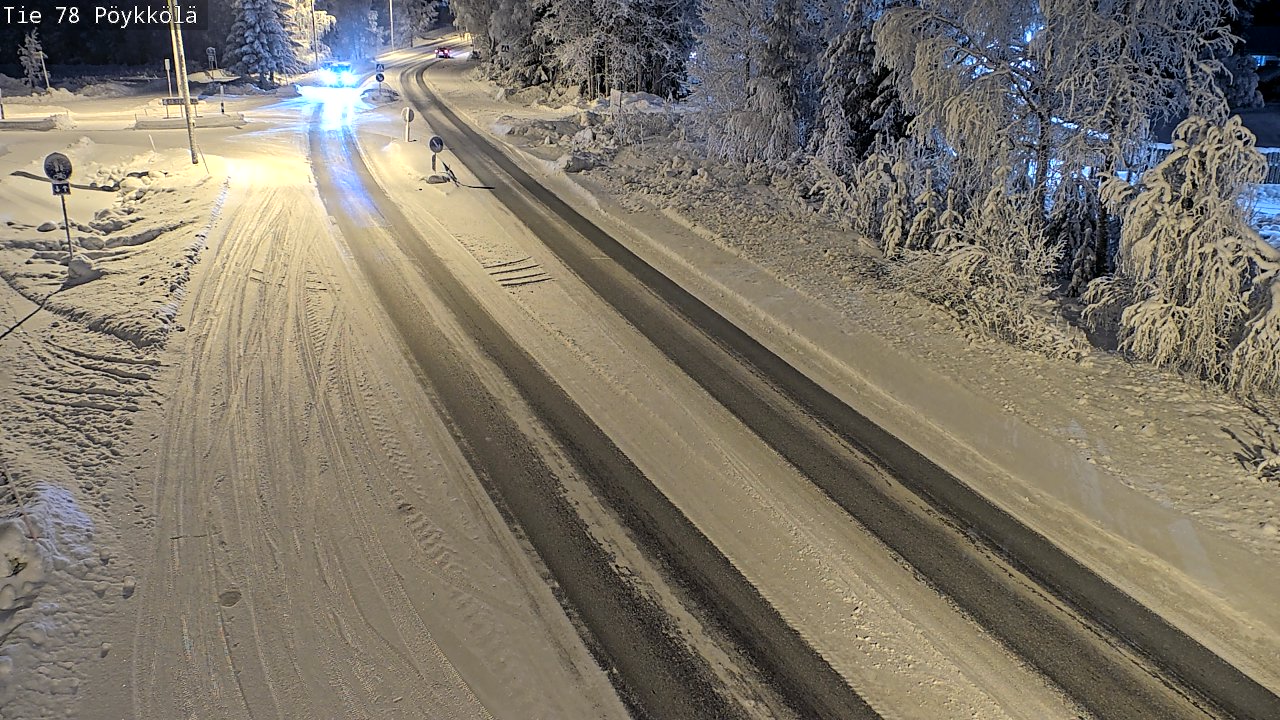 Kelikamerat Kuva Tie 78 Rovaniemi, Pöykkölä, Rovaniemi, Lappi