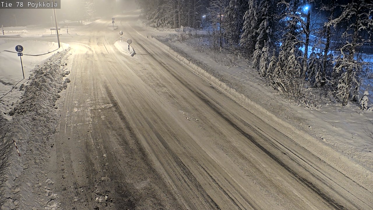 Weather Camera Image Väg 78 Rovaniemi, Pöykkölä, Rovaniemi, Lappi
