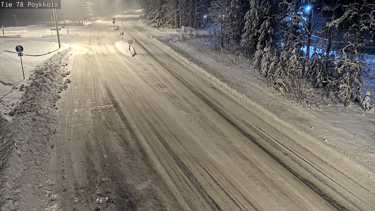 Weather Camera Image Väg 78 Rovaniemi, Pöykkölä, Rovaniemi, Lappi