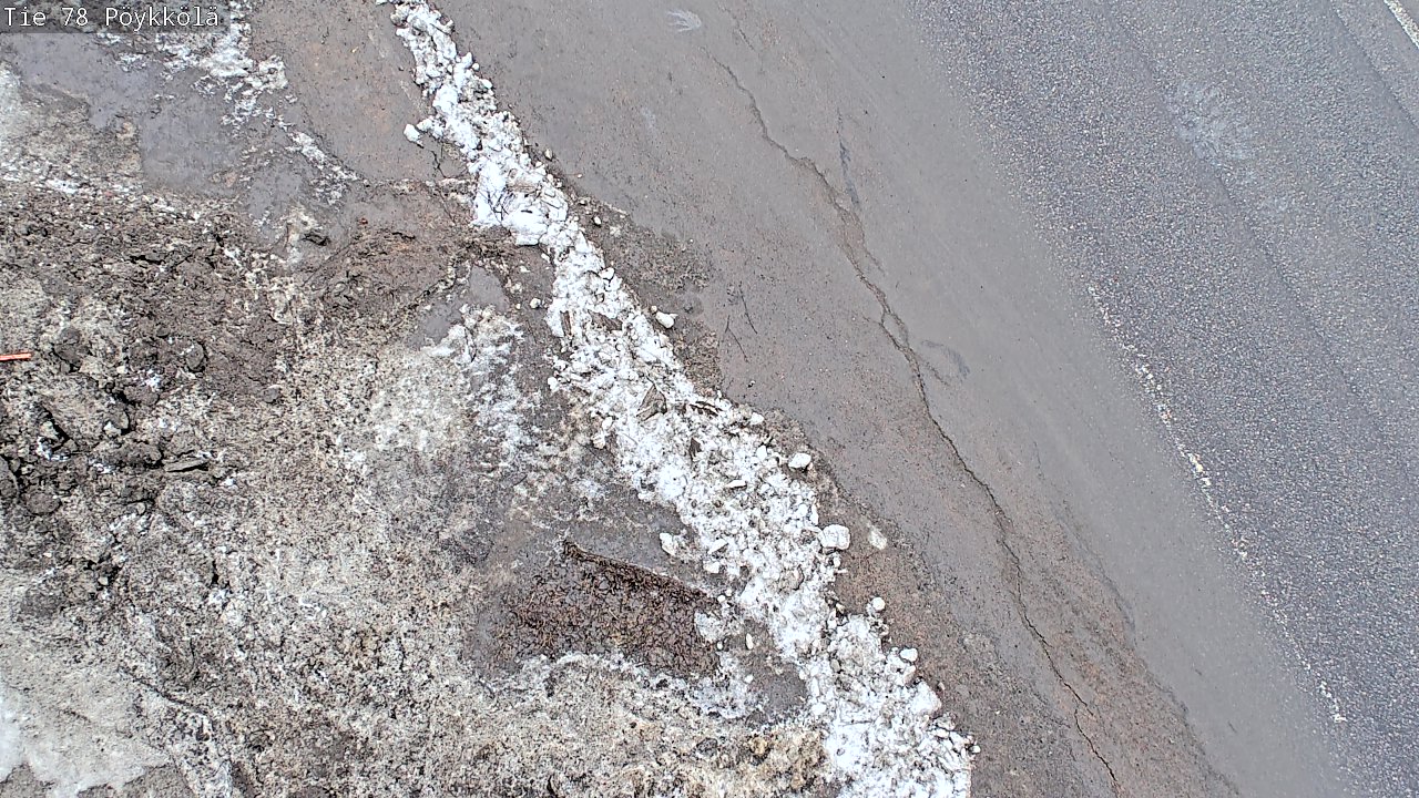 Weather Camera Image Väg 78 Rovaniemi, Pöykkölä, Rovaniemi, Lappi