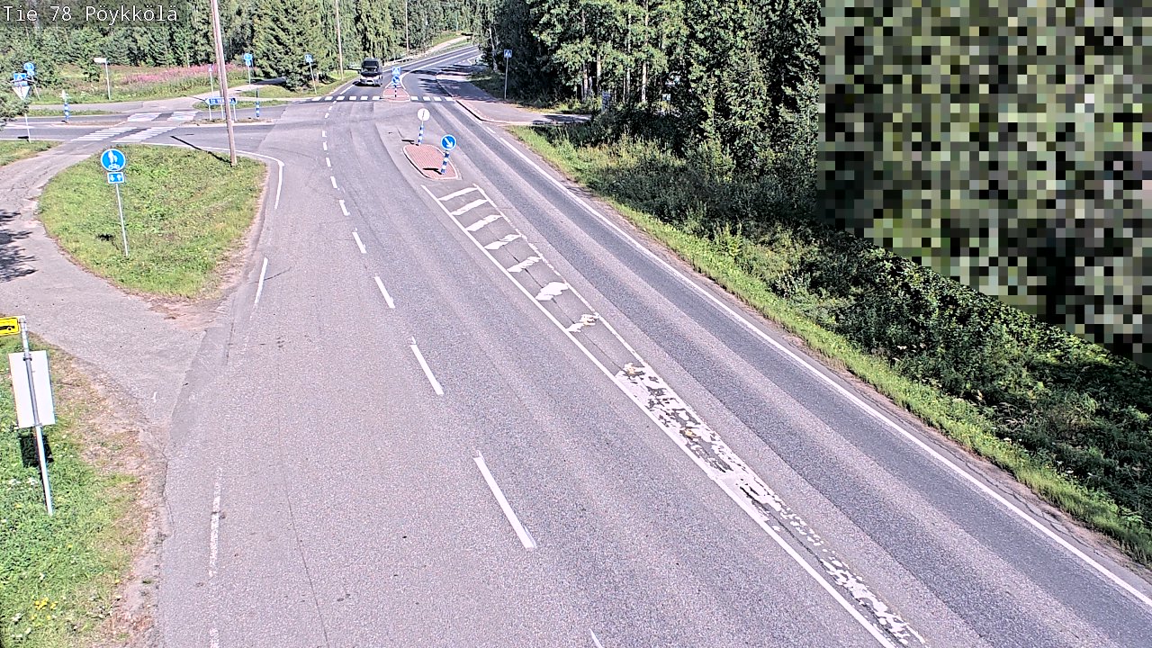 Weather Camera Image Väg 78 Rovaniemi, Pöykkölä, Rovaniemi, Lappi