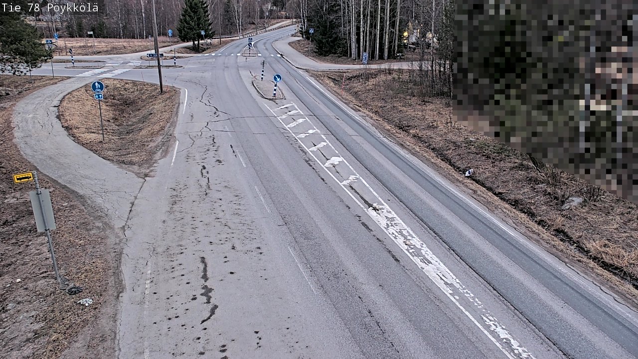 Weather Camera Image Väg 78 Rovaniemi, Pöykkölä, Rovaniemi, Lappi