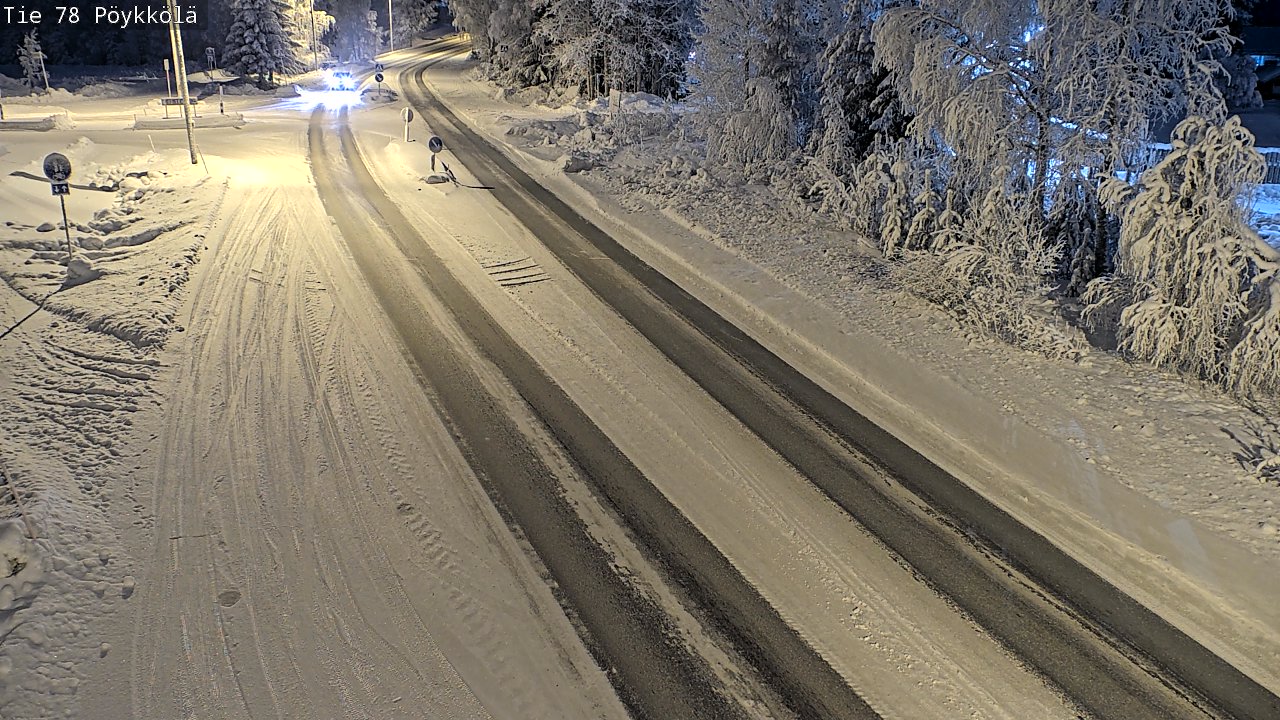 Kelikamerat Kuva Tie 78 Rovaniemi, Pöykkölä, Rovaniemi, Lappi