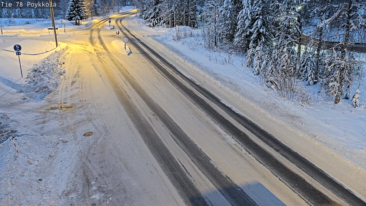 Weather Camera Image Road 78 Rovaniemi, Pöykkölä, Rovaniemi, Lappi