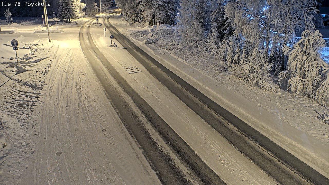 Kelikamerat Kuva Tie 78 Rovaniemi, Pöykkölä, Rovaniemi, Lappi