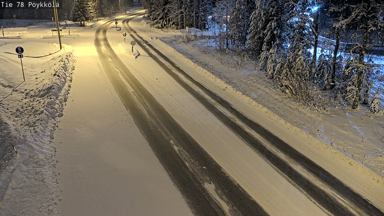 Weather Camera Image Väg 78 Rovaniemi, Pöykkölä, Rovaniemi, Lappi