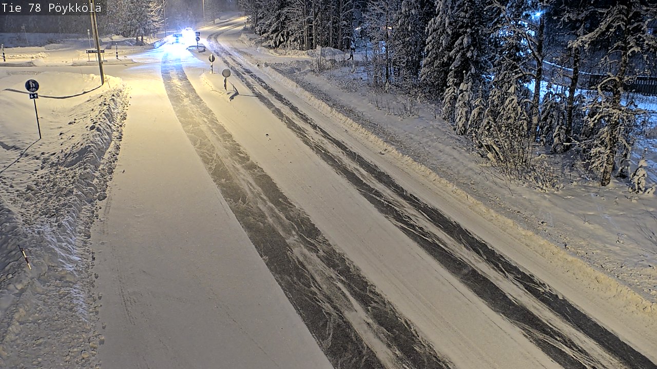 Weather Camera Image Väg 78 Rovaniemi, Pöykkölä, Rovaniemi, Lappi