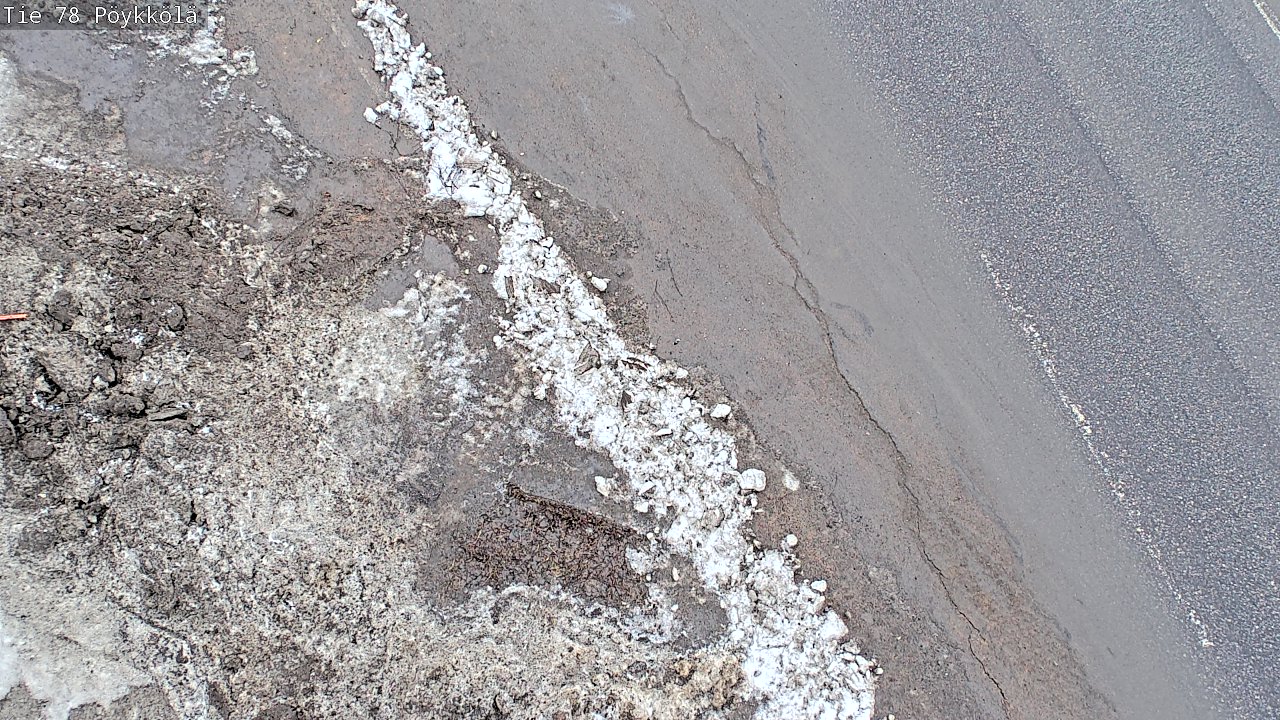 Weather Camera Image Väg 78 Rovaniemi, Pöykkölä, Rovaniemi, Lappi