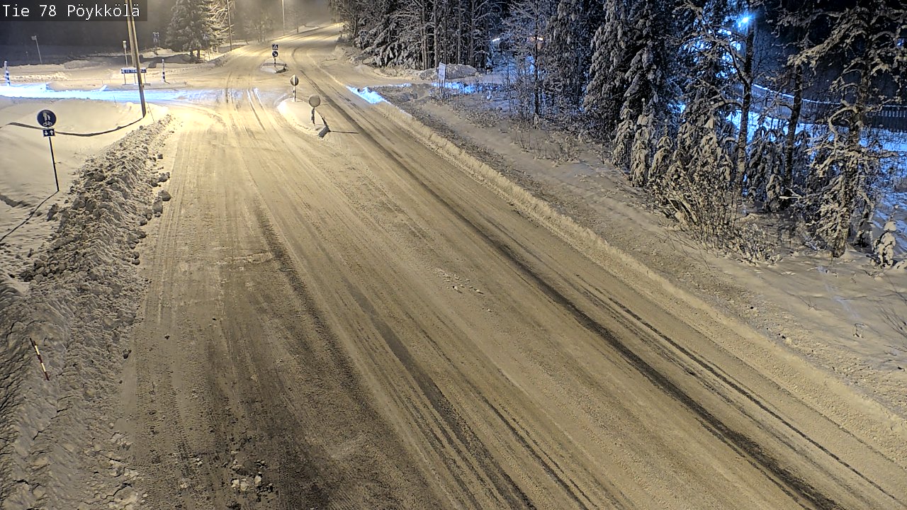 Weather Camera Image Väg 78 Rovaniemi, Pöykkölä, Rovaniemi, Lappi