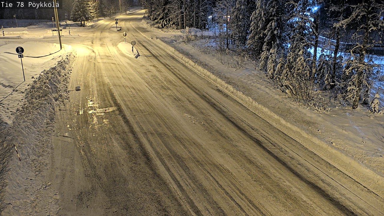 Weather Camera Image Väg 78 Rovaniemi, Pöykkölä, Rovaniemi, Lappi