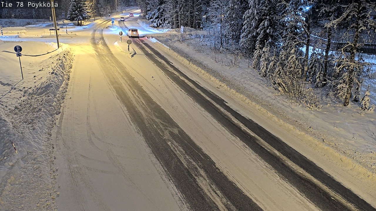 Weather Camera Image Väg 78 Rovaniemi, Pöykkölä, Rovaniemi, Lappi