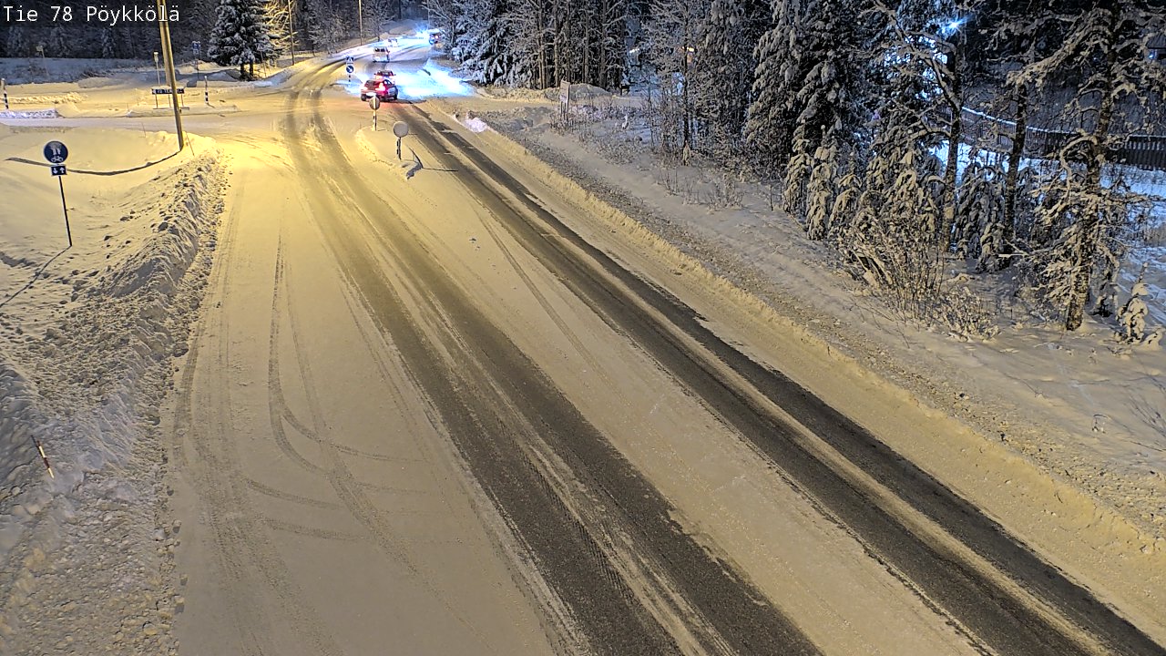 Weather Camera Image Väg 78 Rovaniemi, Pöykkölä, Rovaniemi, Lappi