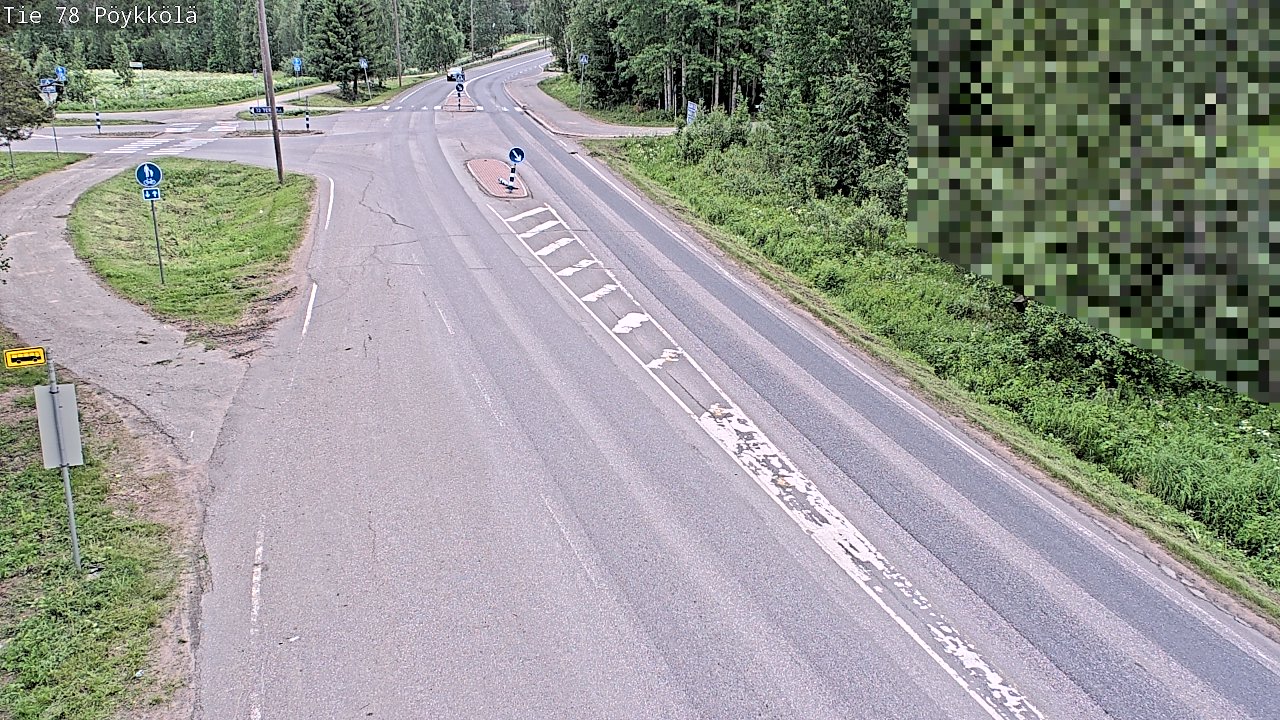 Weather Camera Image Väg 78 Rovaniemi, Pöykkölä, Rovaniemi, Lappi