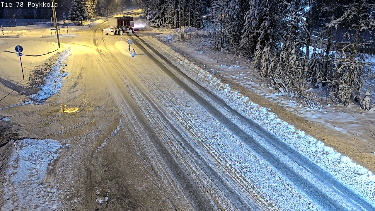 Weather Camera Image Väg 78 Rovaniemi, Pöykkölä, Rovaniemi, Lappi