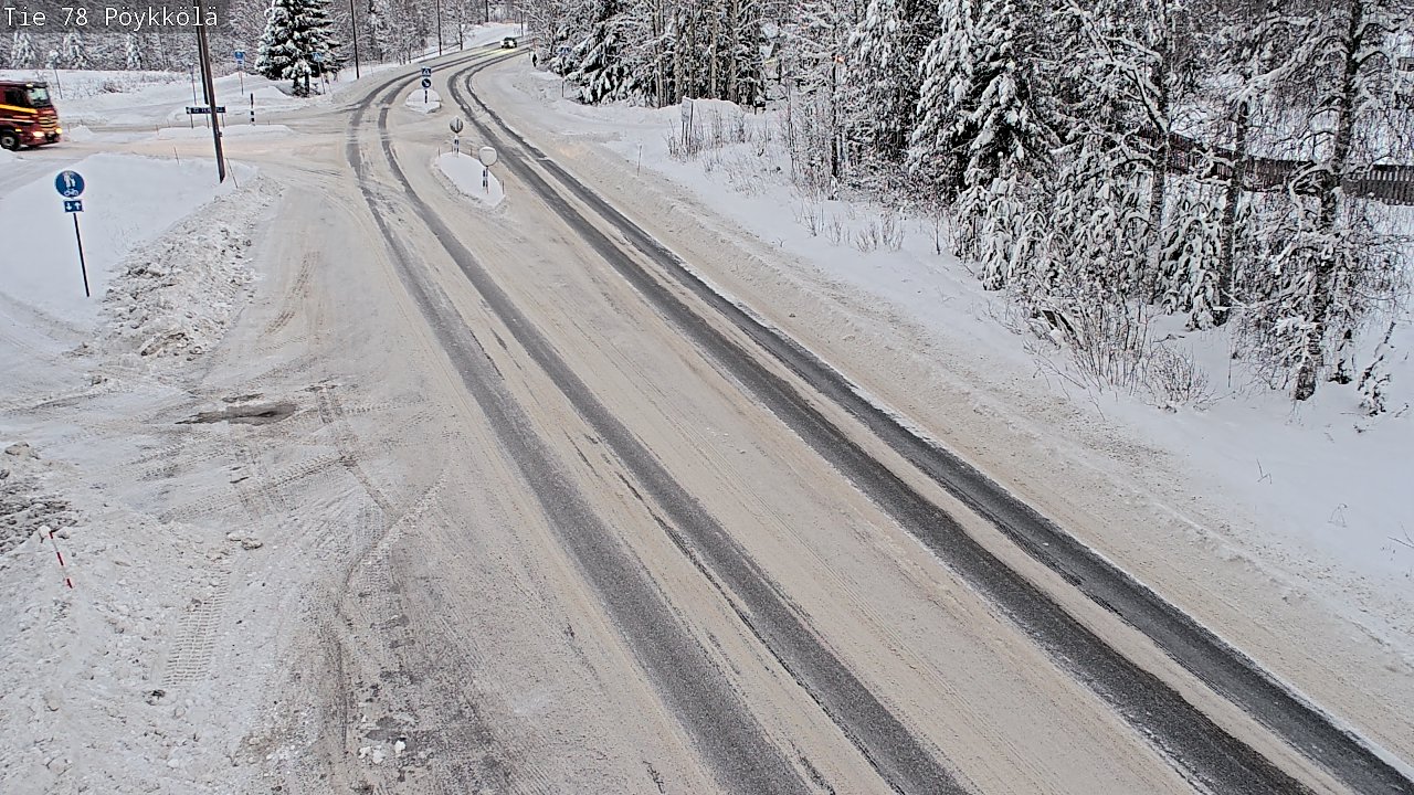 Weather Camera Image Väg 78 Rovaniemi, Pöykkölä, Rovaniemi, Lappi