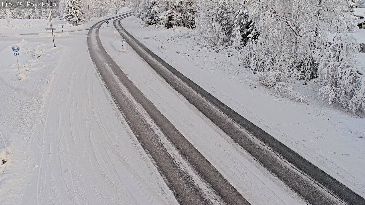 Kelikamerat Kuva Tie 78 Rovaniemi, Pöykkölä, Rovaniemi, Lappi