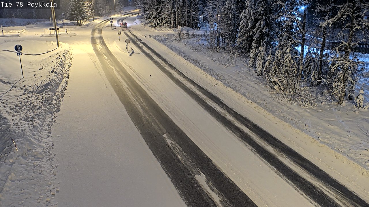 Weather Camera Image Väg 78 Rovaniemi, Pöykkölä, Rovaniemi, Lappi