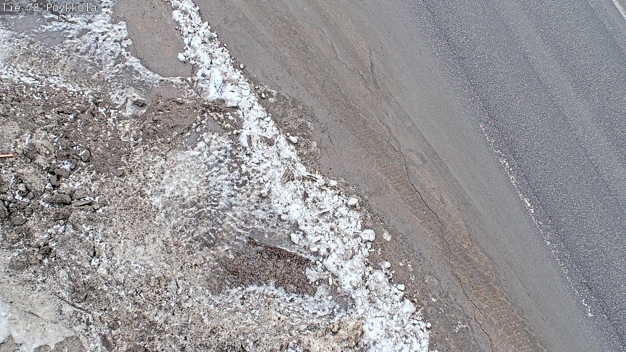 Weather Camera Image Väg 78 Rovaniemi, Pöykkölä, Rovaniemi, Lappi
