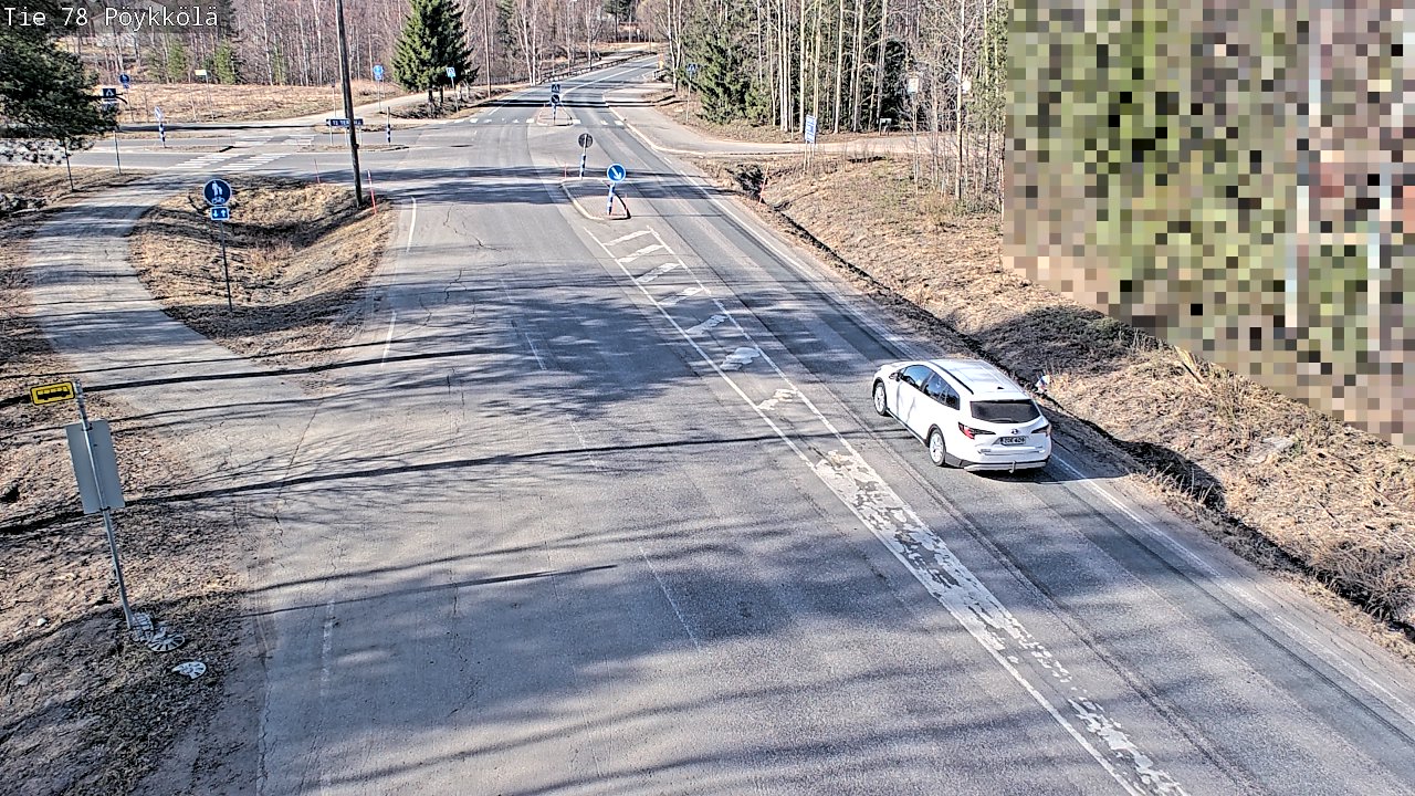 Weather Camera Image Väg 78 Rovaniemi, Pöykkölä, Rovaniemi, Lappi