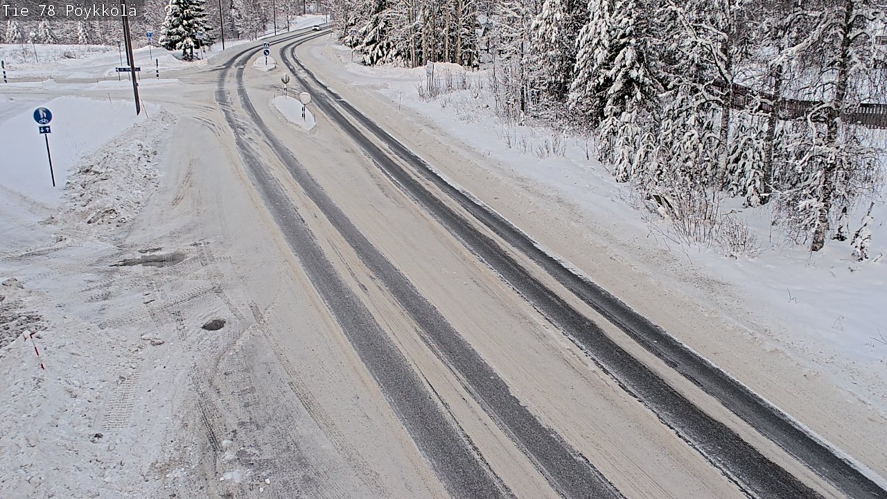 Weather Camera Image Väg 78 Rovaniemi, Pöykkölä, Rovaniemi, Lappi