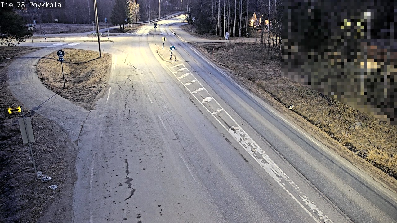 Weather Camera Image Väg 78 Rovaniemi, Pöykkölä, Rovaniemi, Lappi