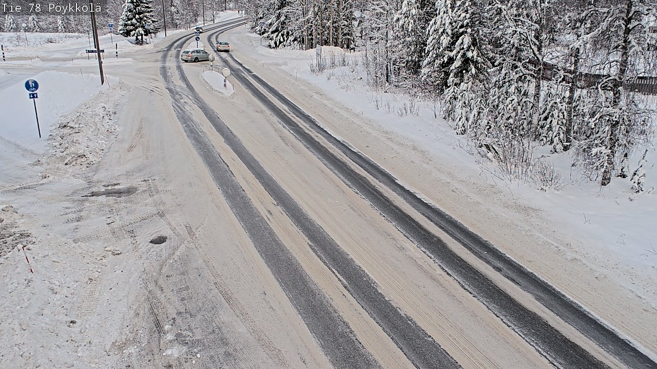 Weather Camera Image Väg 78 Rovaniemi, Pöykkölä, Rovaniemi, Lappi