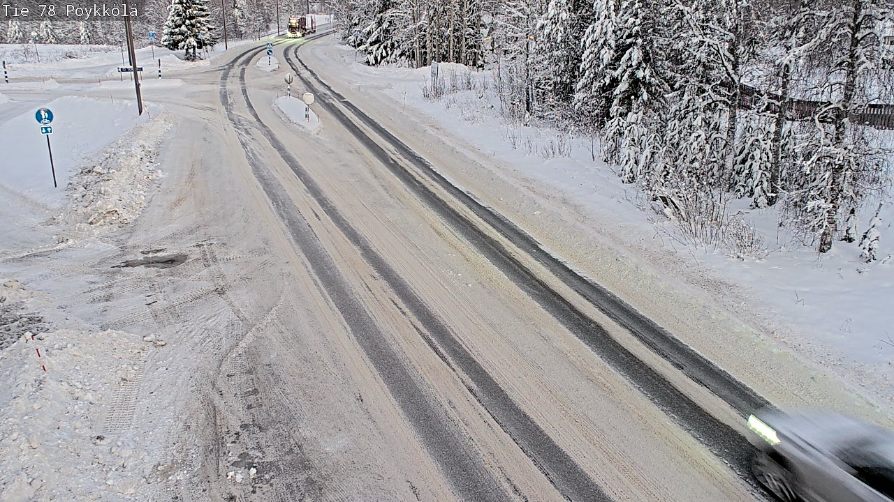 Weather Camera Image Väg 78 Rovaniemi, Pöykkölä, Rovaniemi, Lappi