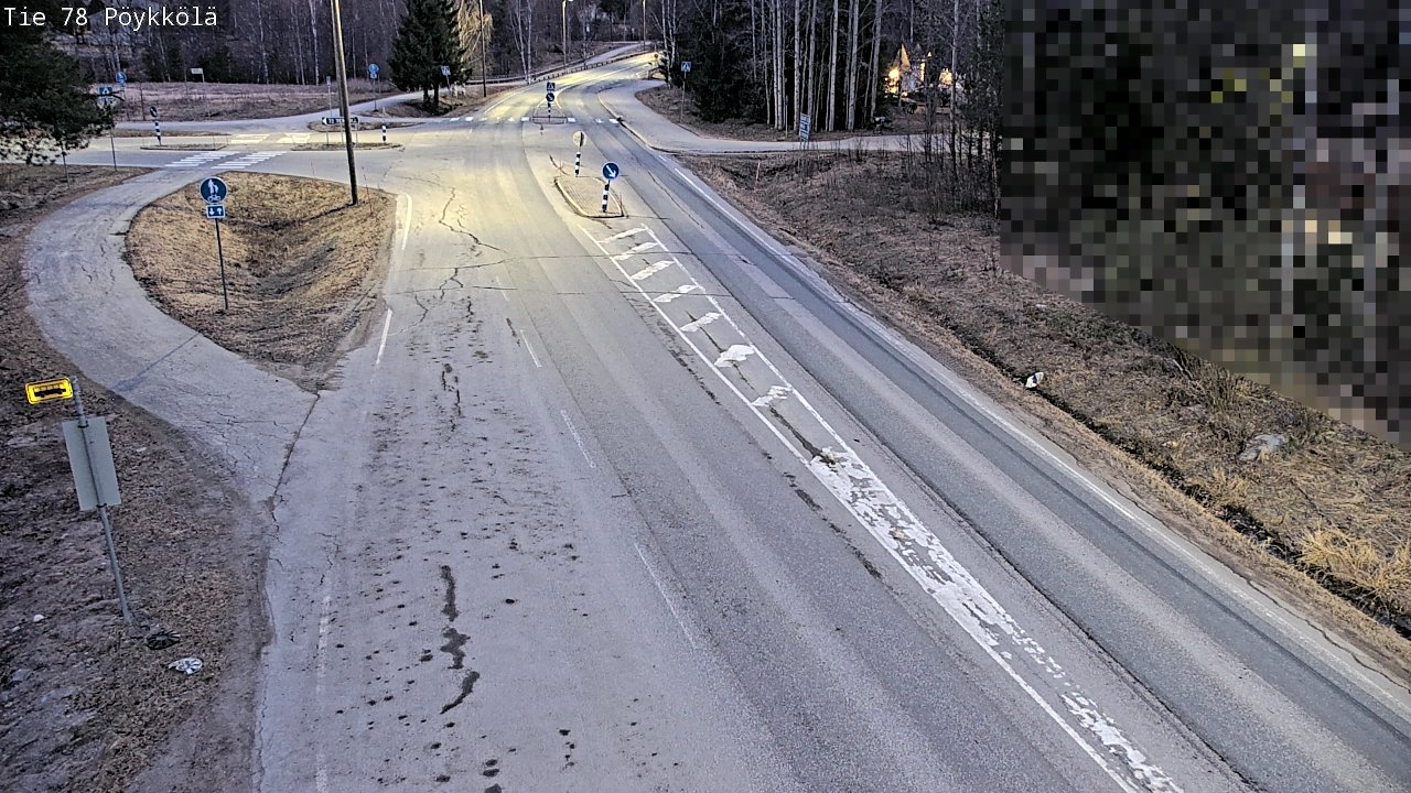 Weather Camera Image Väg 78 Rovaniemi, Pöykkölä, Rovaniemi, Lappi