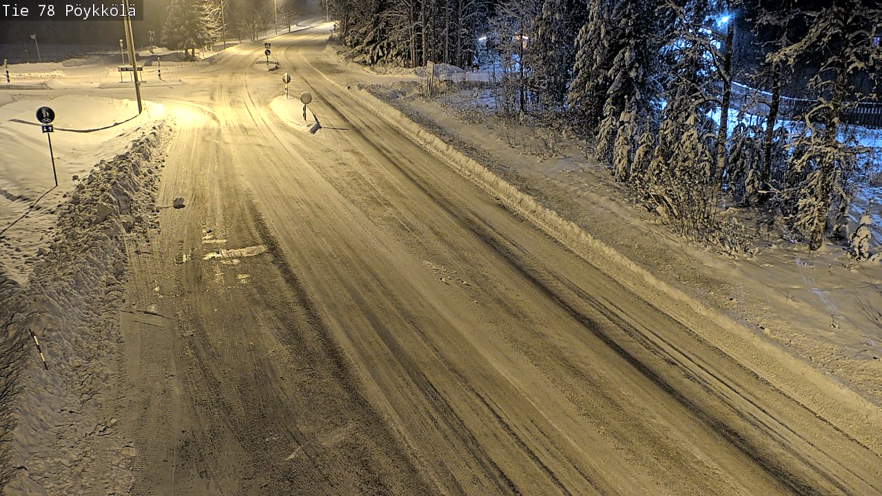 Weather Camera Image Väg 78 Rovaniemi, Pöykkölä, Rovaniemi, Lappi