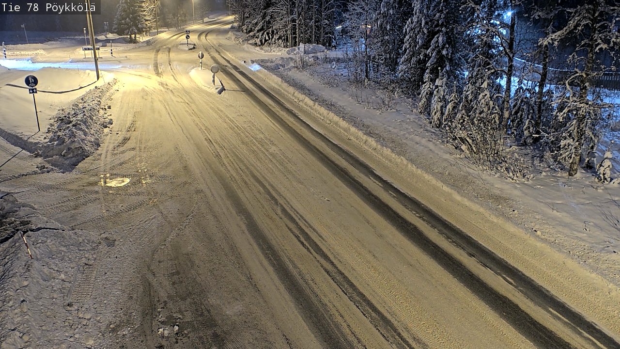 Weather Camera Image Väg 78 Rovaniemi, Pöykkölä, Rovaniemi, Lappi