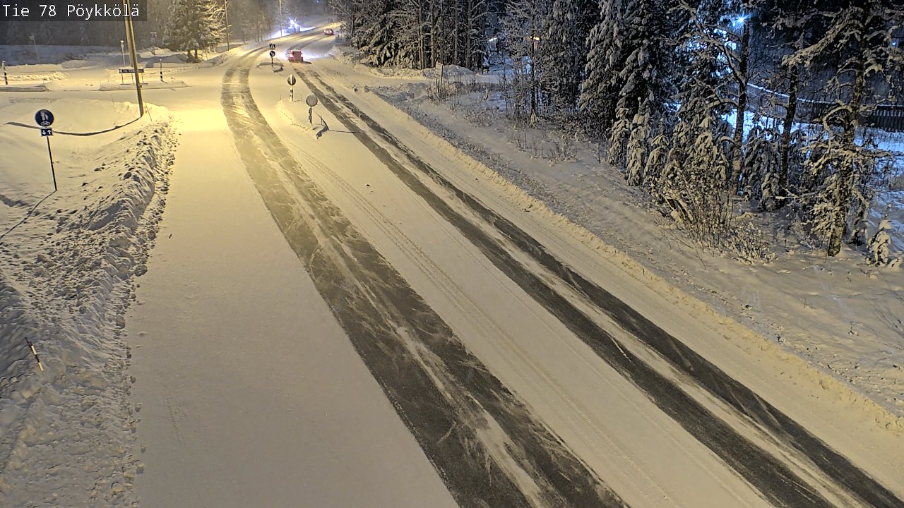 Weather Camera Image Väg 78 Rovaniemi, Pöykkölä, Rovaniemi, Lappi