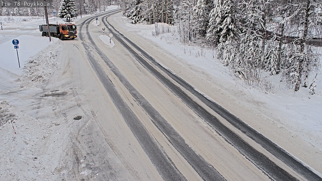Weather Camera Image Väg 78 Rovaniemi, Pöykkölä, Rovaniemi, Lappi