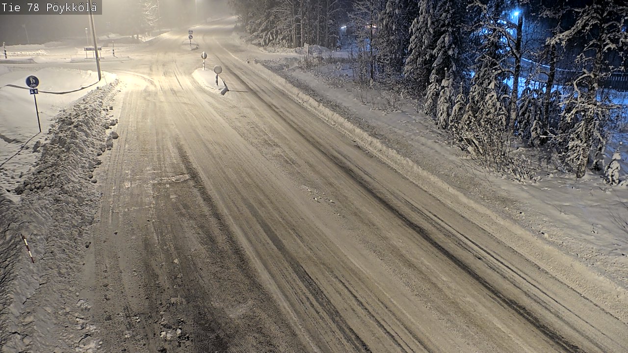 Weather Camera Image Väg 78 Rovaniemi, Pöykkölä, Rovaniemi, Lappi