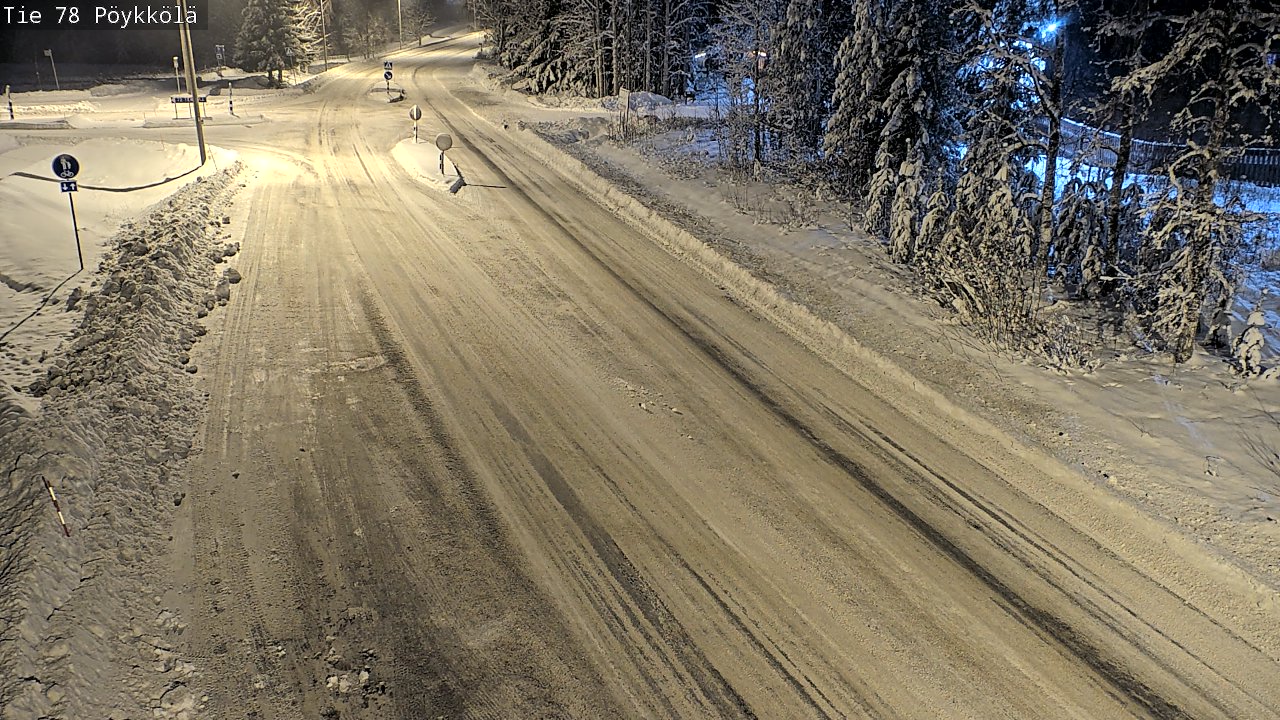Weather Camera Image Väg 78 Rovaniemi, Pöykkölä, Rovaniemi, Lappi