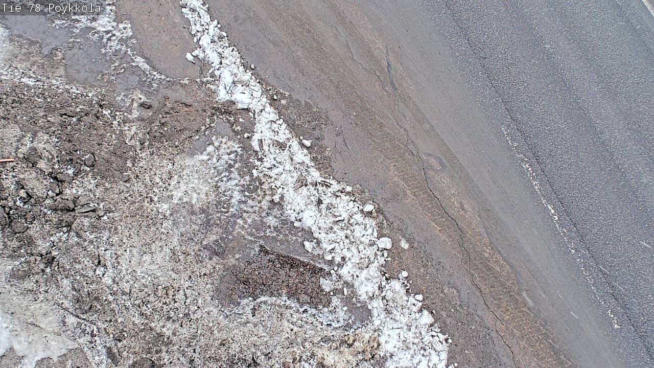 Weather Camera Image Väg 78 Rovaniemi, Pöykkölä, Rovaniemi, Lappi