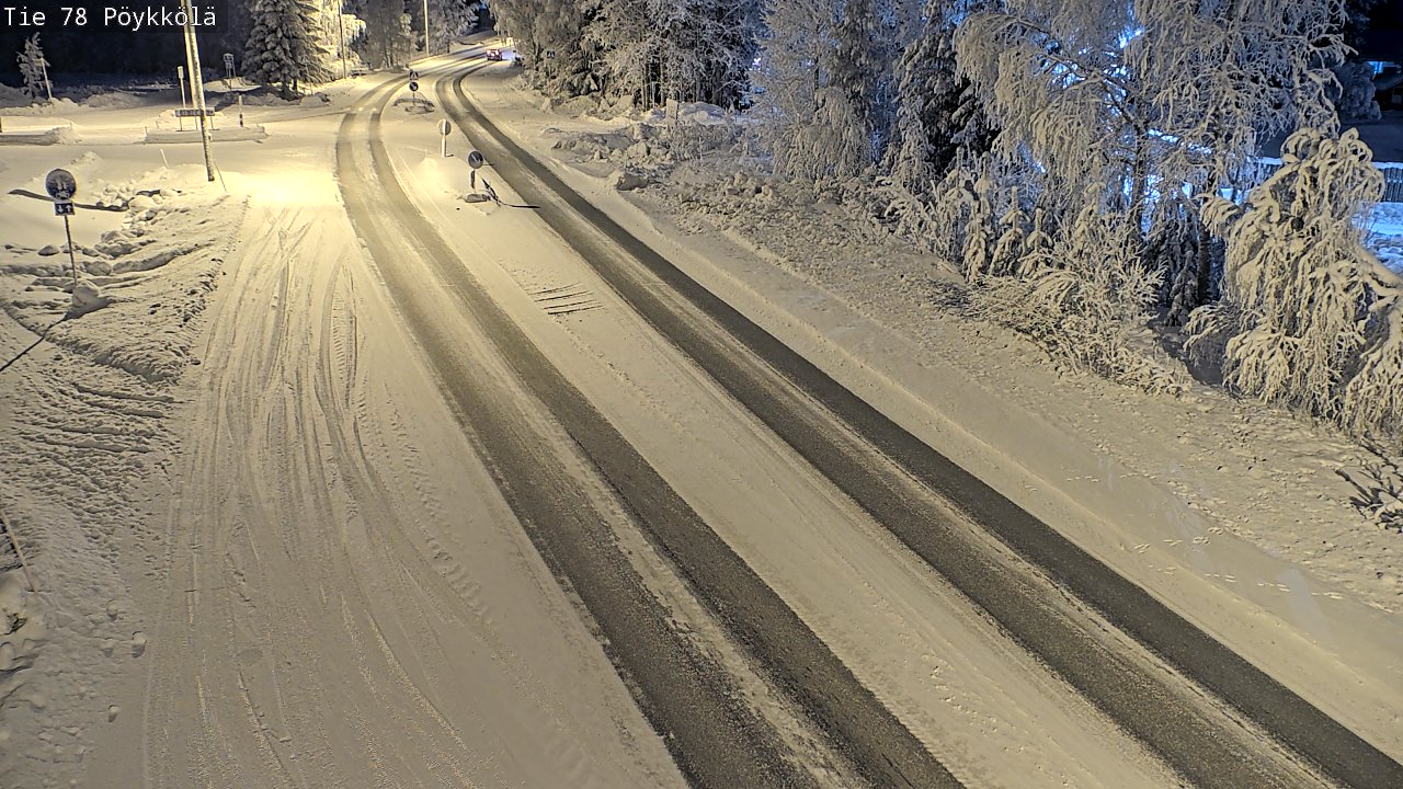 Kelikamerat Kuva Tie 78 Rovaniemi, Pöykkölä, Rovaniemi, Lappi