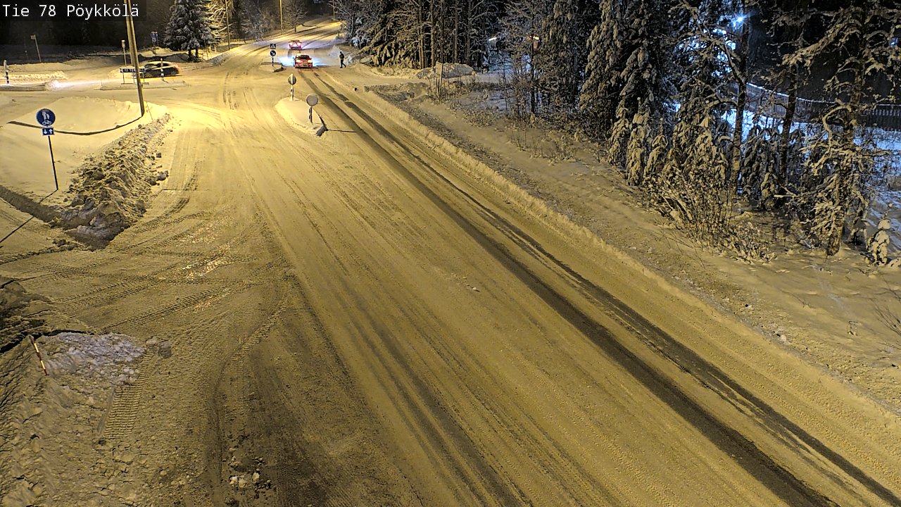 Weather Camera Image Väg 78 Rovaniemi, Pöykkölä, Rovaniemi, Lappi