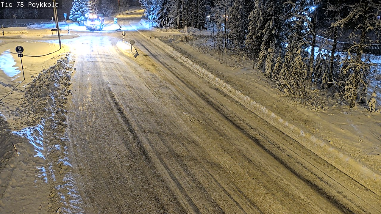 Weather Camera Image Väg 78 Rovaniemi, Pöykkölä, Rovaniemi, Lappi