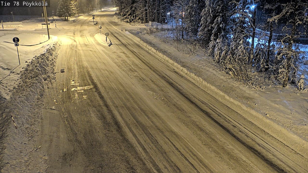 Weather Camera Image Väg 78 Rovaniemi, Pöykkölä, Rovaniemi, Lappi