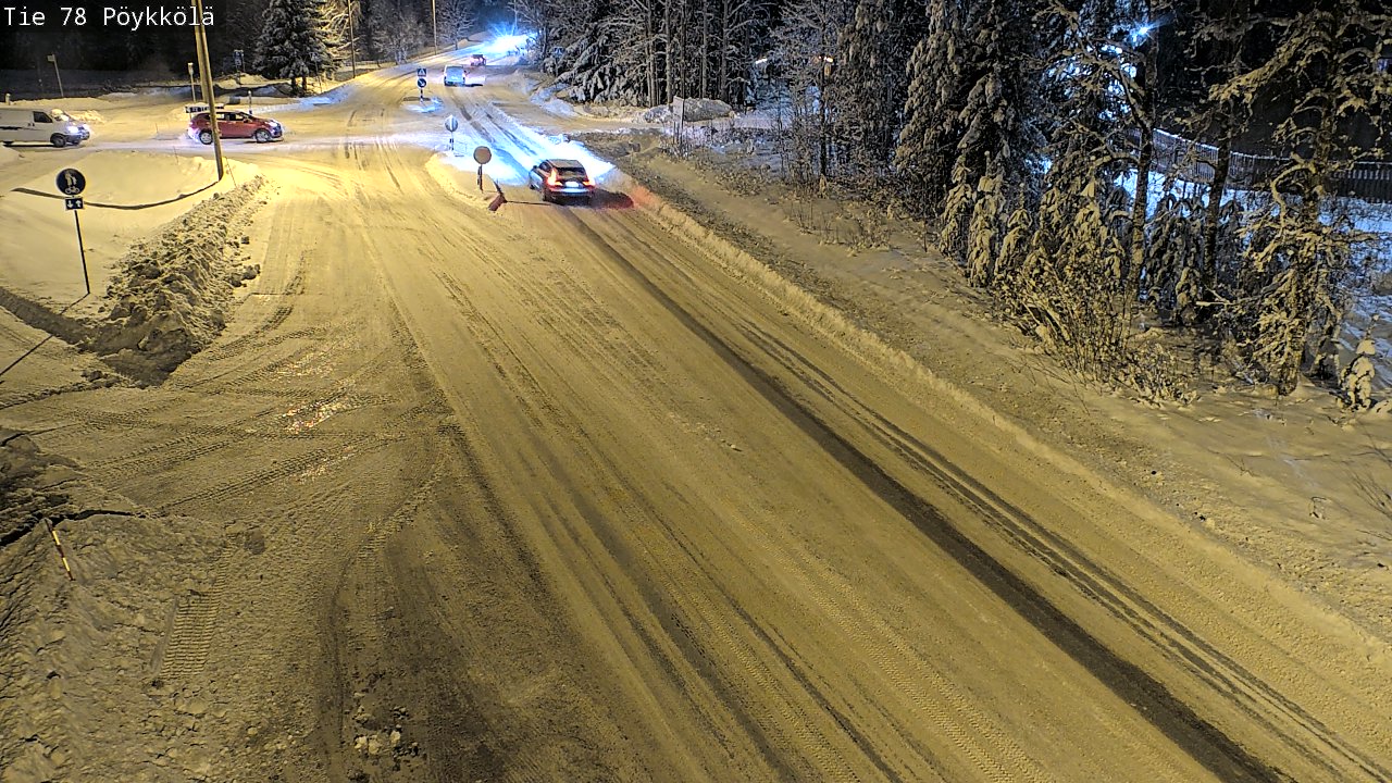 Weather Camera Image Väg 78 Rovaniemi, Pöykkölä, Rovaniemi, Lappi
